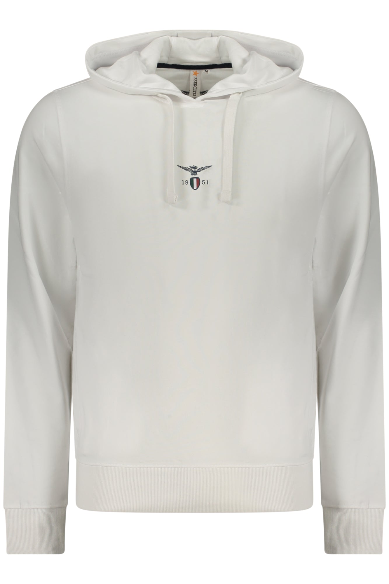 WEISSES HERREN-SWEATSHIRT MIT REISSVERSCHLUSS DER MILITÄRAKADEMIE