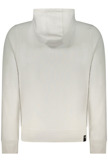 WEISSES HERREN-SWEATSHIRT MIT REISSVERSCHLUSS DER MILITÄRAKADEMIE