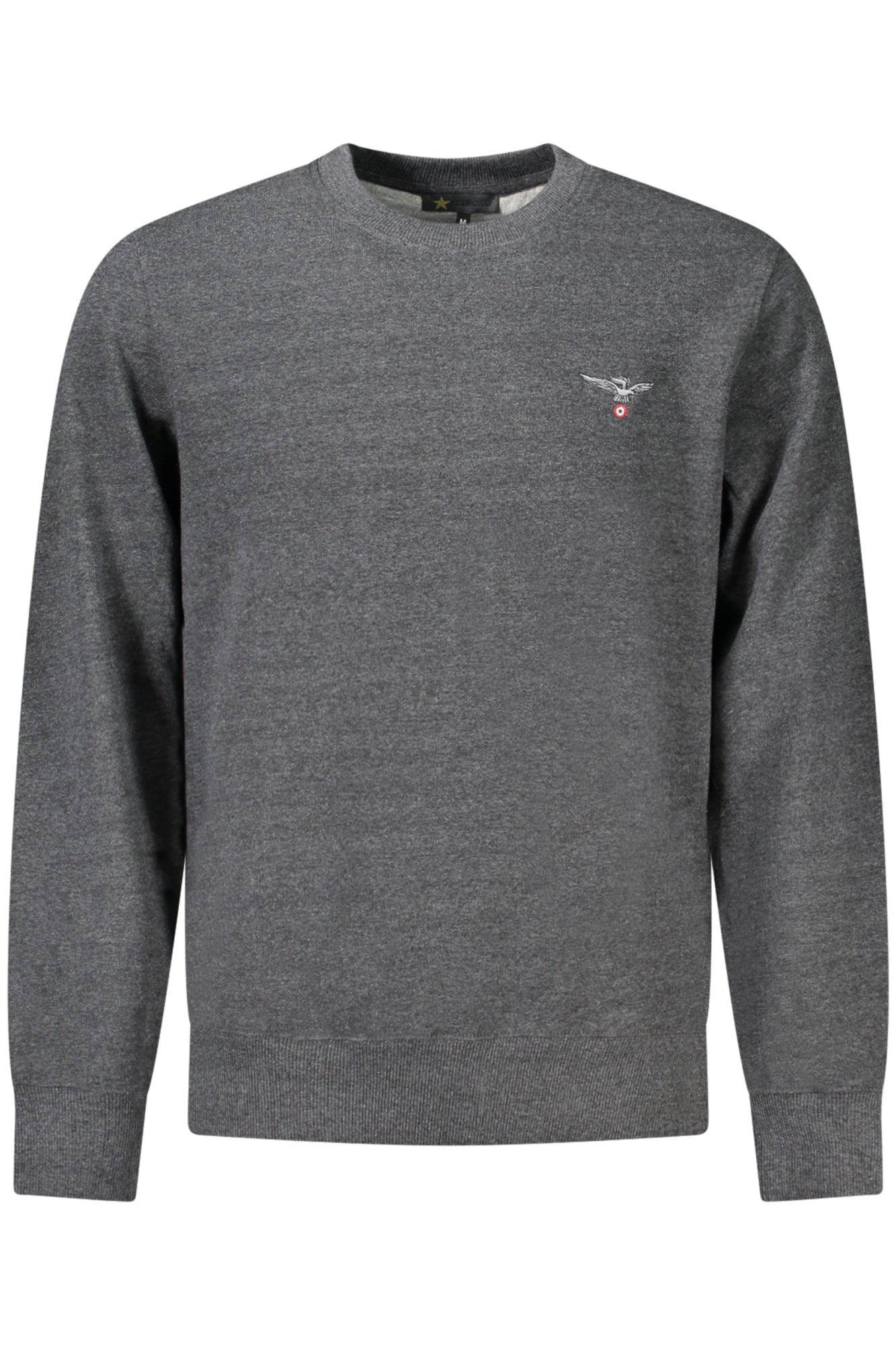 MILITARY ACADEMY HERREN-SWEATSHIRT MIT REISSVERSCHLUSS, GRAU