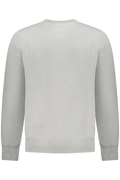 MILITARY ACADEMY HERREN-SWEATSHIRT MIT REISSVERSCHLUSS, GRAU