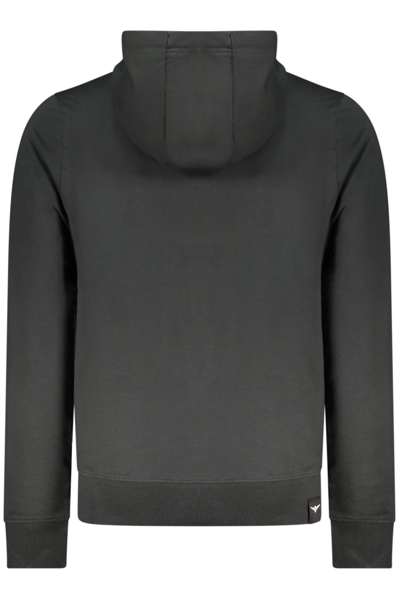 Schwarzes Herren-Sweatshirt mit Reißverschluss der Militärakademie