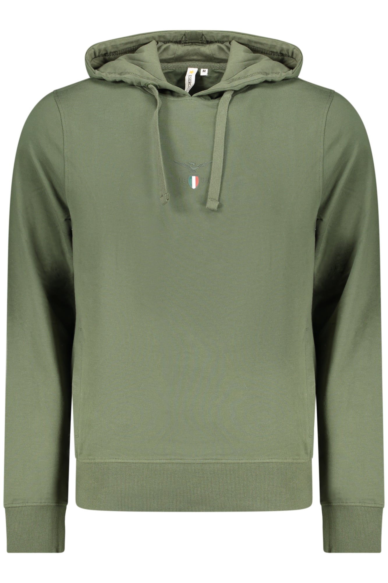 MILITARY ACADEMY HERREN-SWEATSHIRT MIT REISSVERSCHLUSS, GRÜN