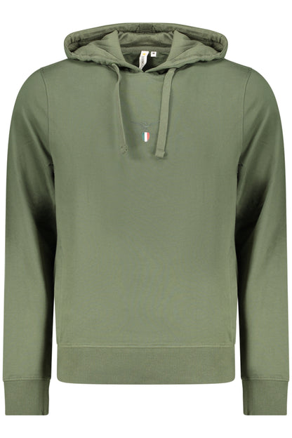 MILITARY ACADEMY HERREN-SWEATSHIRT MIT REISSVERSCHLUSS, GRÜN