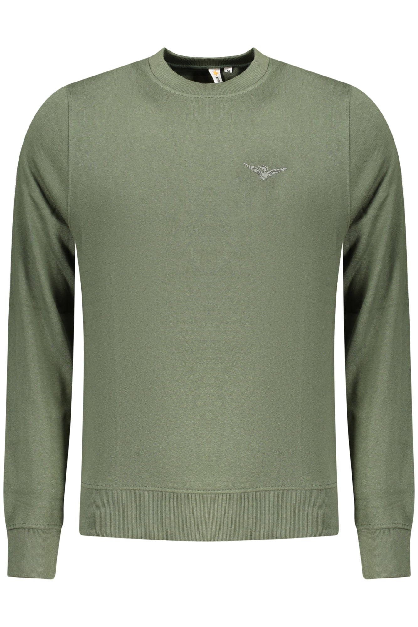 MILITARY ACADEMY HERREN-SWEATSHIRT MIT REISSVERSCHLUSS, GRÜN