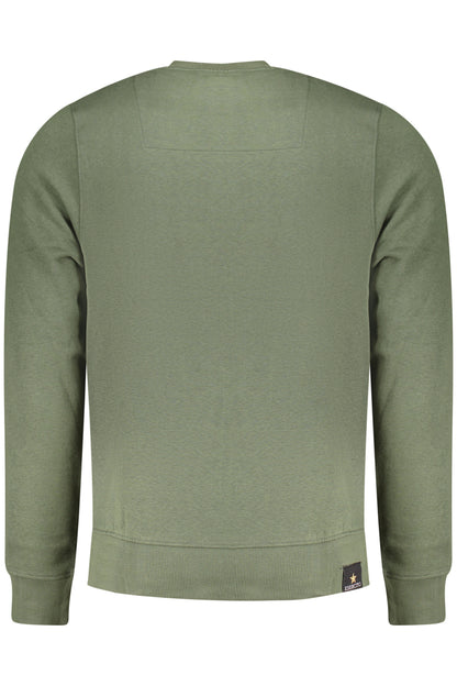MILITARY ACADEMY HERREN-SWEATSHIRT MIT REISSVERSCHLUSS, GRÜN