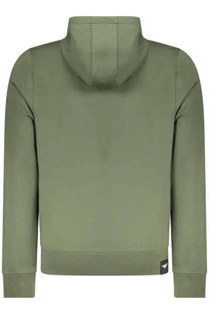 MILITARY ACADEMY HERREN-SWEATSHIRT MIT REISSVERSCHLUSS, GRÜN