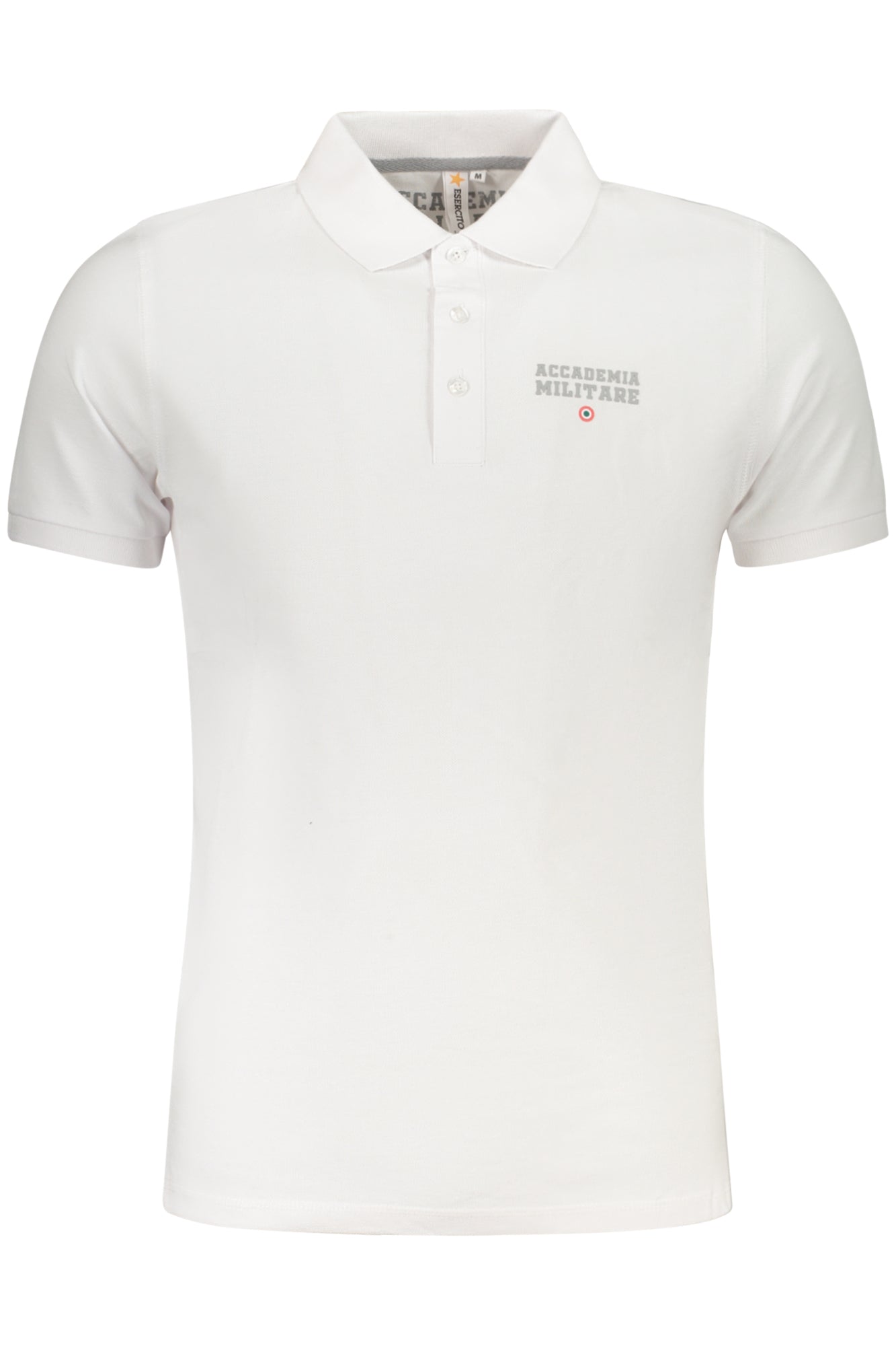 MILITARY ACADEMY HERREN KURZARM-POLO WEISS
