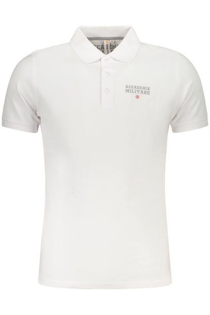 MILITARY ACADEMY HERREN KURZARM-POLO WEISS
