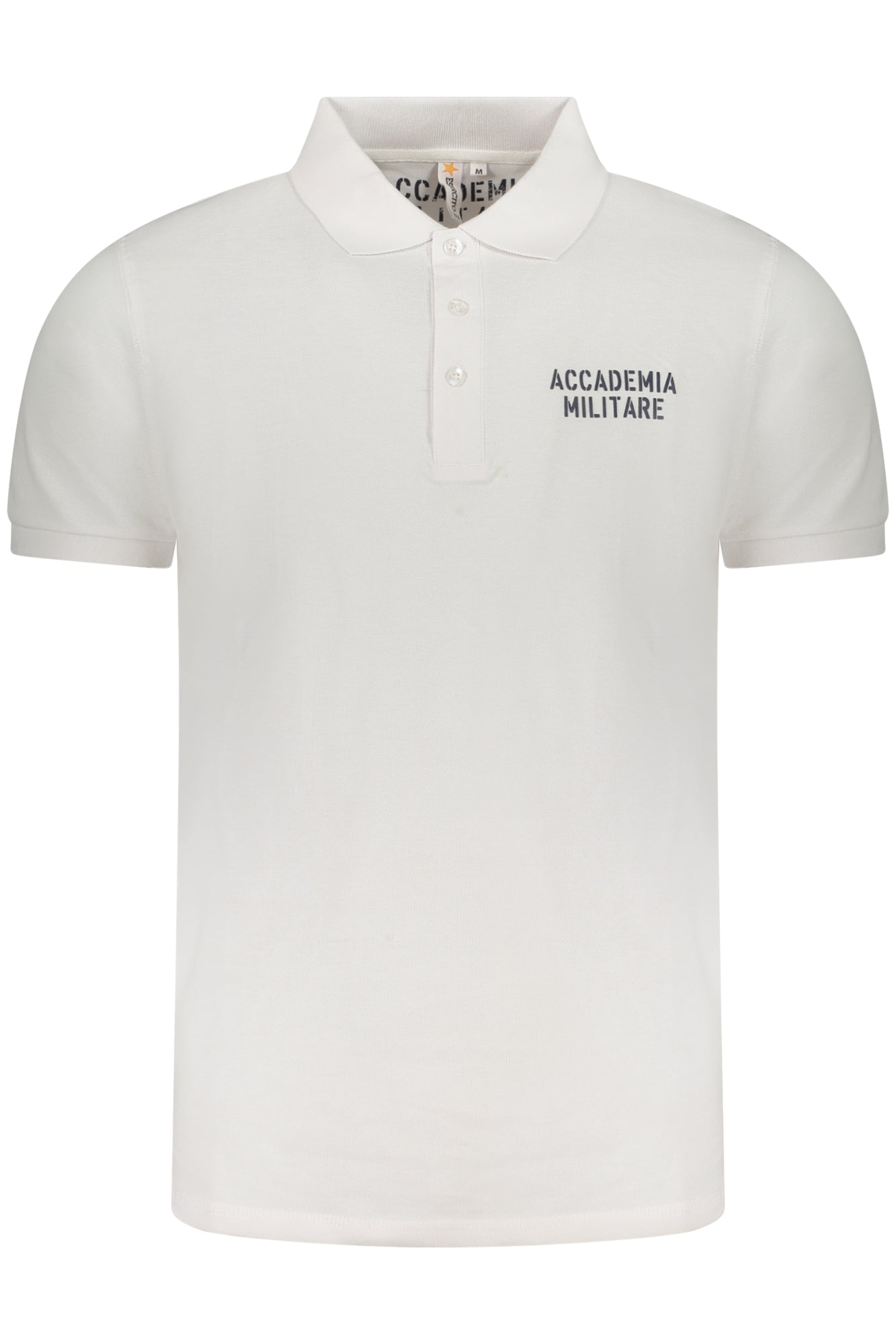 MILITARY ACADEMY HERREN KURZARM-POLO WEISS