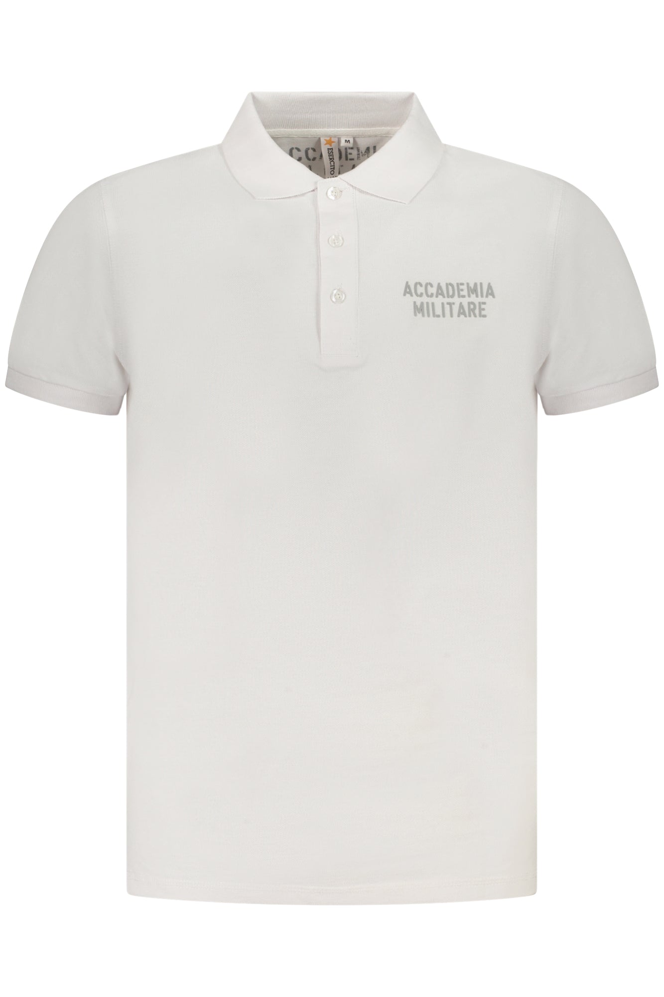 MILITARY ACADEMY HERREN KURZARM-POLO WEISS