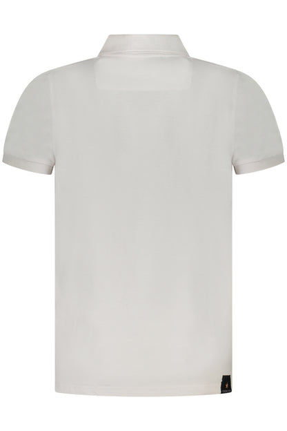 MILITARY ACADEMY HERREN KURZARM-POLO WEISS