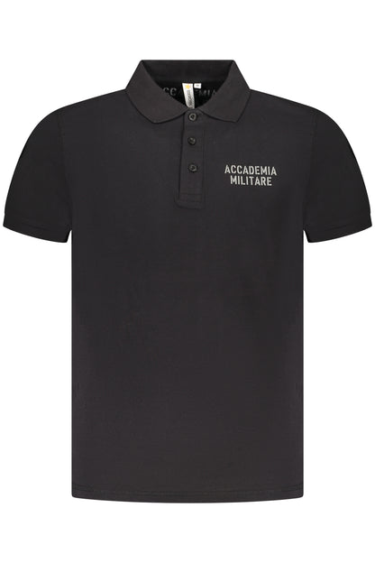 MILITARY ACADEMY SCHWARZES HERREN-KURZARM-POLO