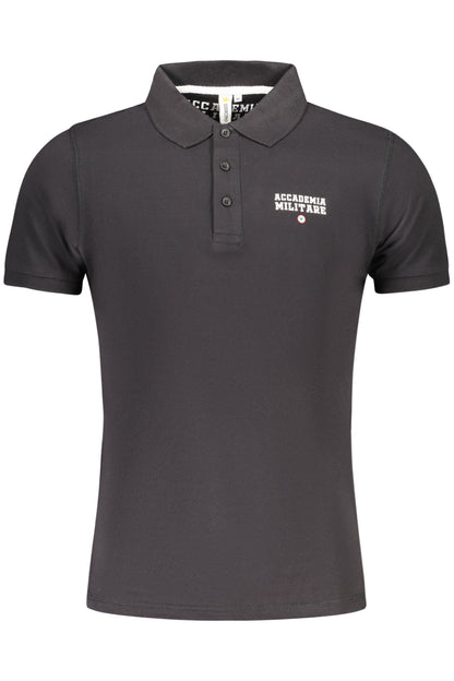 MILITARY ACADEMY SCHWARZES HERREN-KURZARM-POLO