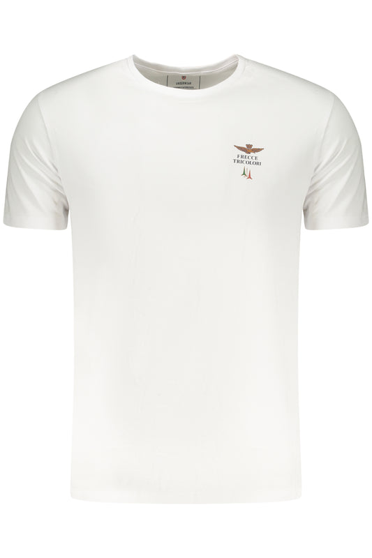 AERONAUTICA MILITARE Herren-Outdoor-T-Shirt, weiß