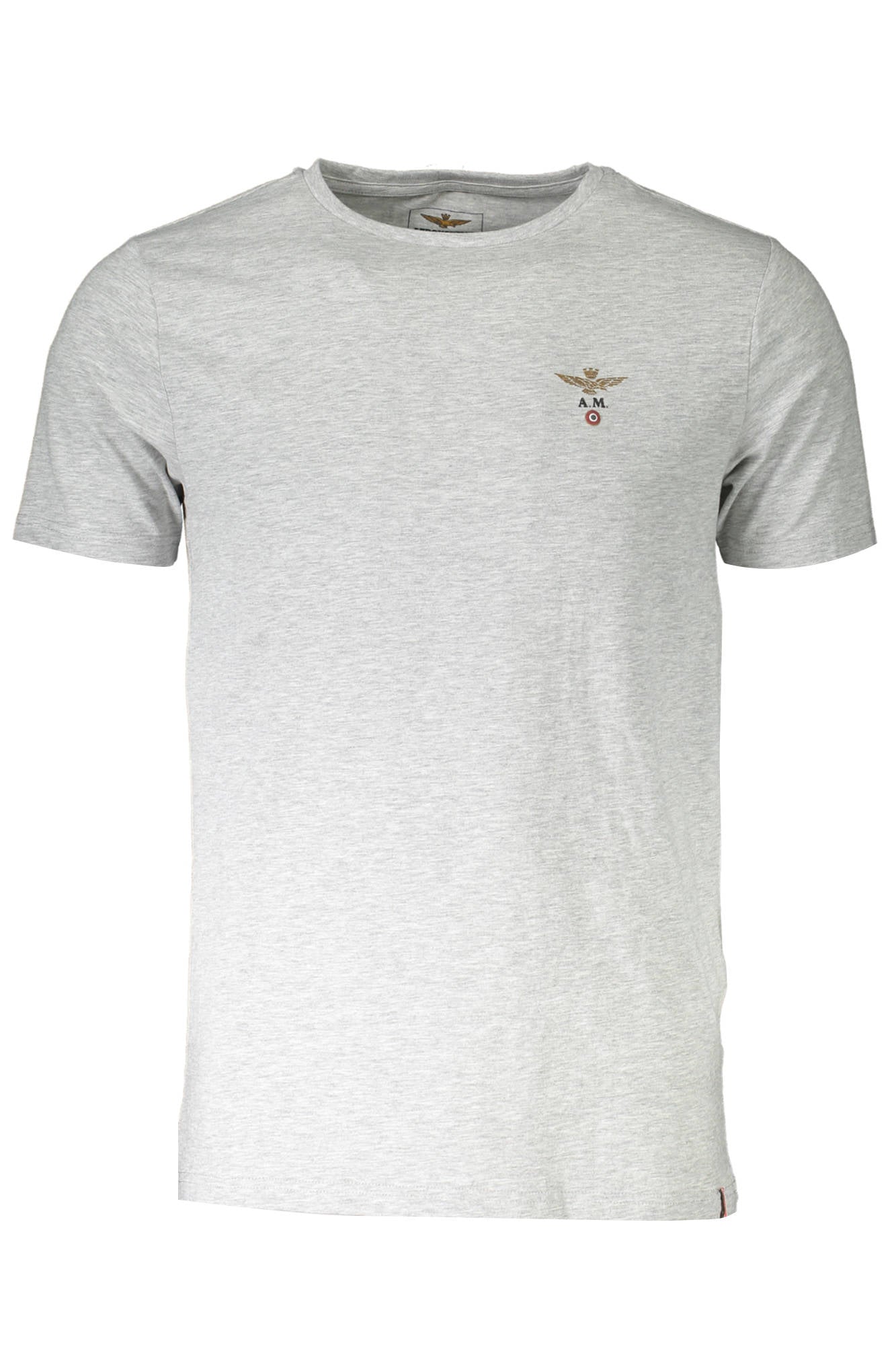 AERONAUTICA MILITARE HERREN OUTDOOR-T-SHIRT GRAU