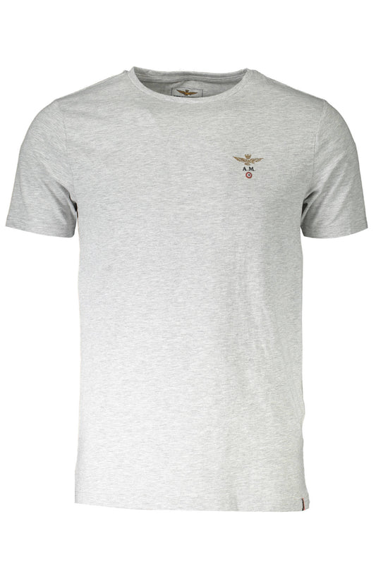 AERONAUTICA MILITARE HERREN OUTDOOR-T-SHIRT GRAU