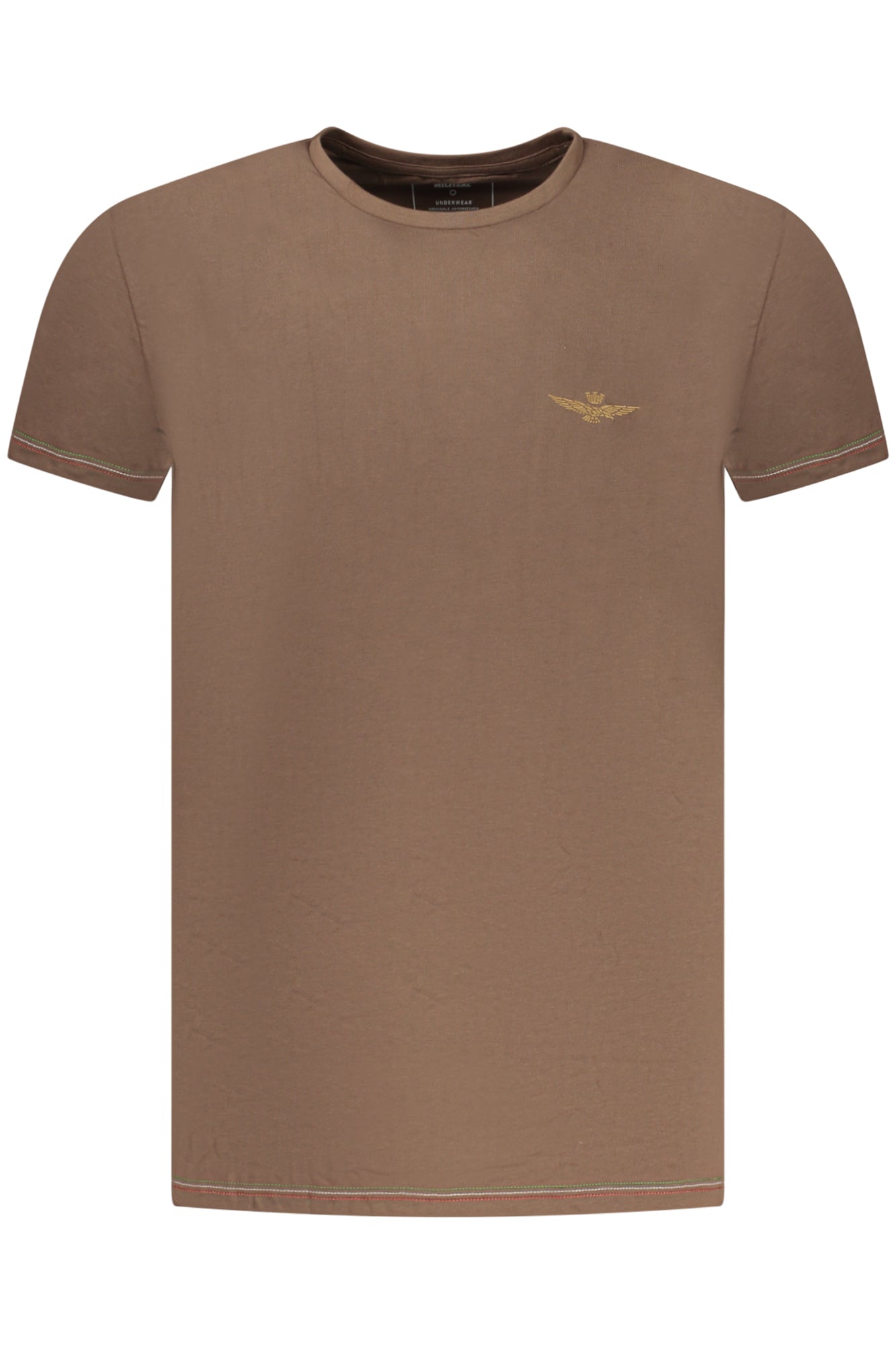 AERONAUTICA MILITARE Herren-Oberbekleidung, braunes T-Shirt