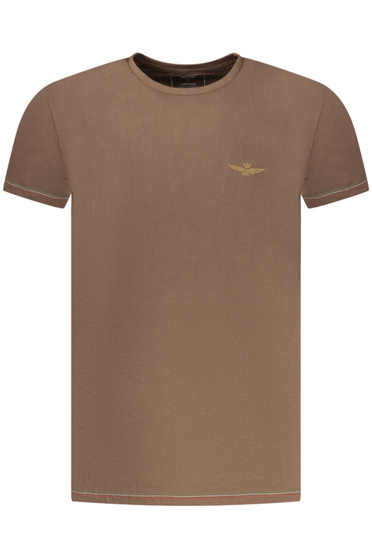 AERONAUTICA MILITARE Herren-Oberbekleidung, braunes T-Shirt
