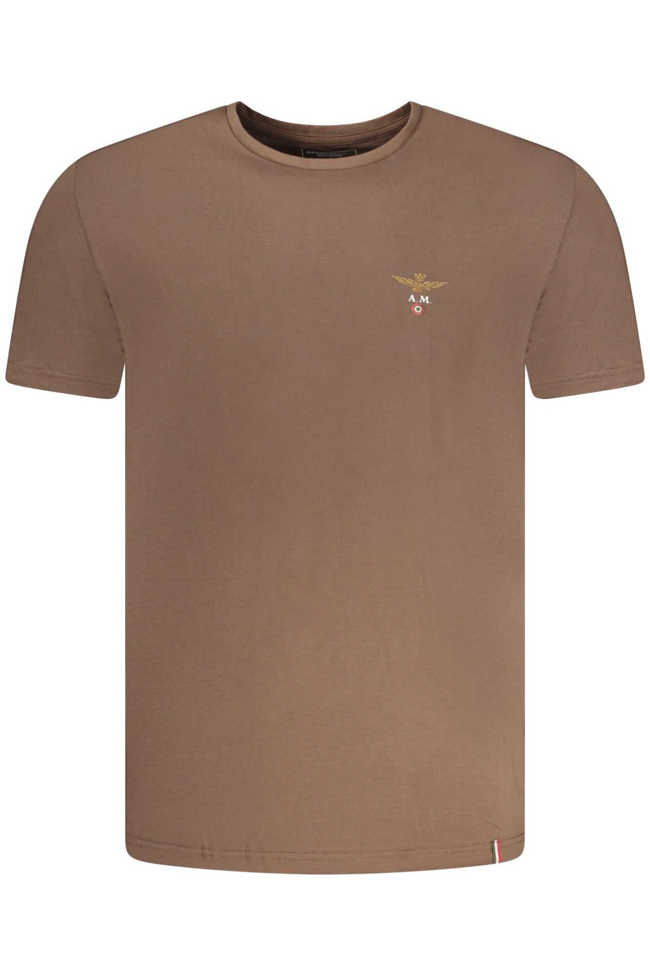 AERONAUTICA MILITARE Herren-Oberbekleidung, braunes T-Shirt