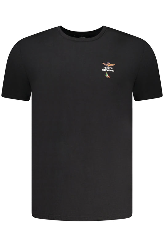 AERONAUTICA MILITARE HERREN SCHWARZES OUTFIT-T-SHIRT