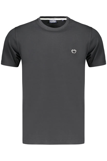 Kisses &amp; Hugs Herren Schwarzes Kurzarm-T-Shirt