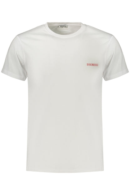 BIKKEMBERGS Herren Kurzarm-T-Shirt Weiß