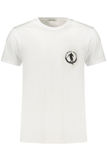 BIKKEMBERGS Herren Kurzarm-T-Shirt Weiß