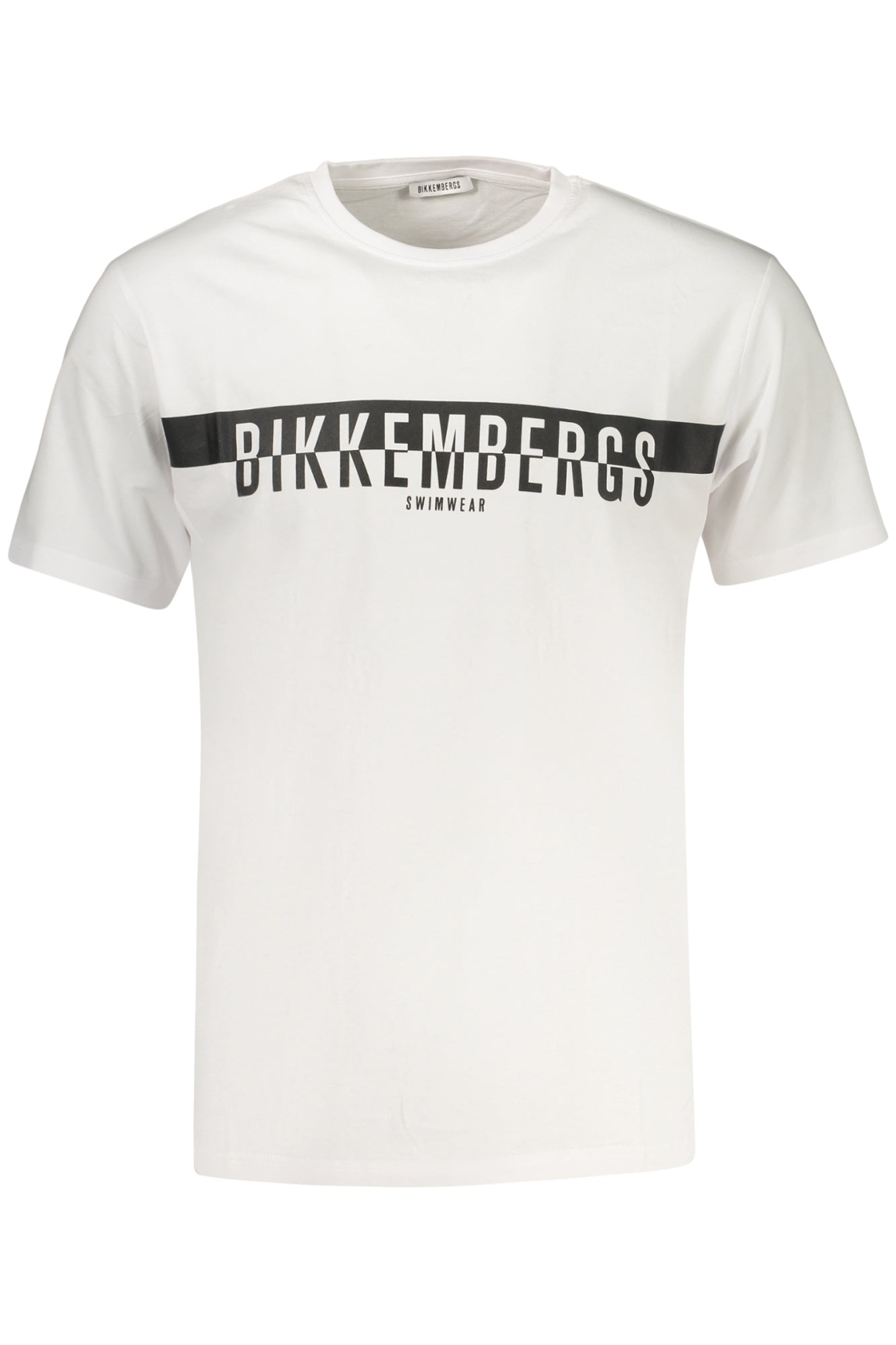 BIKKEMBERGS Herren Kurzarm-T-Shirt Weiß