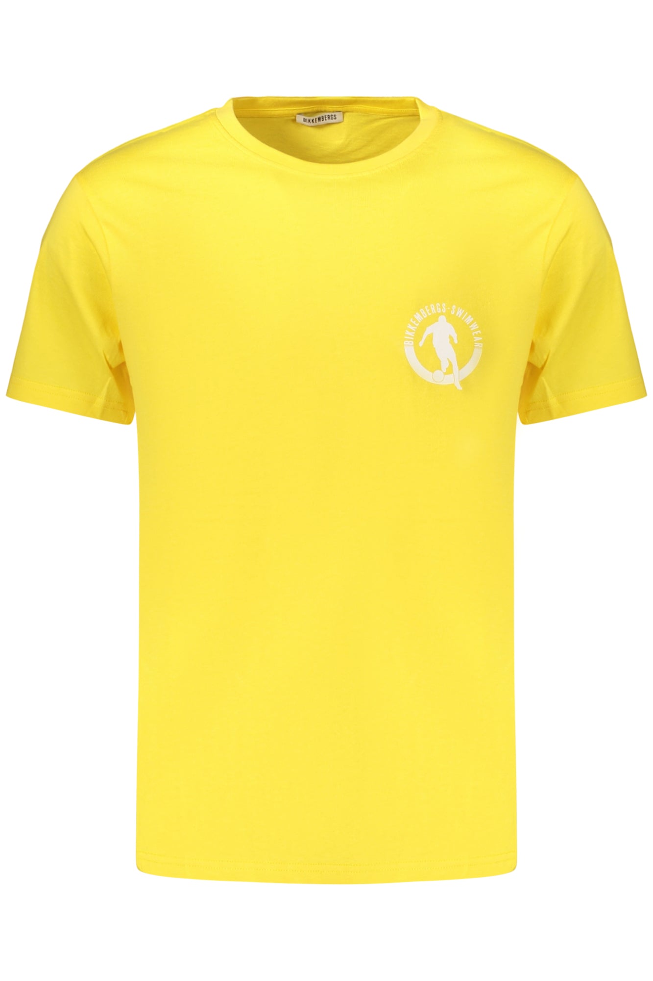 BIKKEMBERGS Herren Kurzarm-T-Shirt Gelb