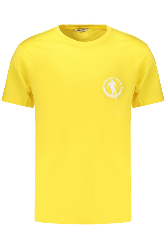 BIKKEMBERGS Herren Kurzarm-T-Shirt Gelb