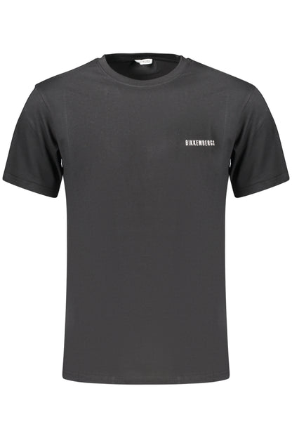 BIKKEMBERGS Herren Kurzarm-T-Shirt Schwarz