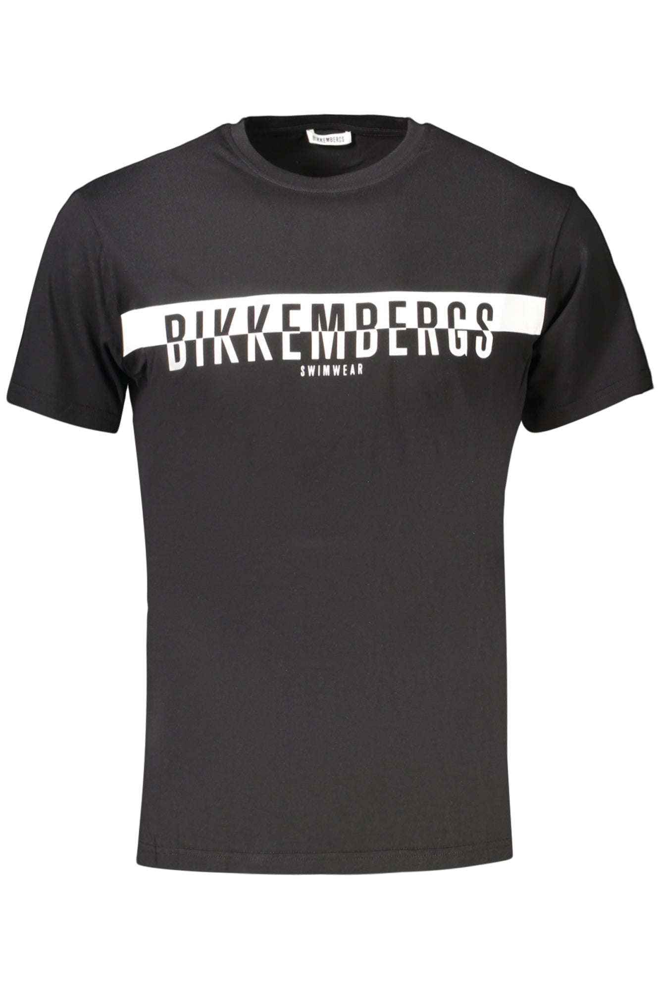 BIKKEMBERGS Herren Kurzarm-T-Shirt Schwarz