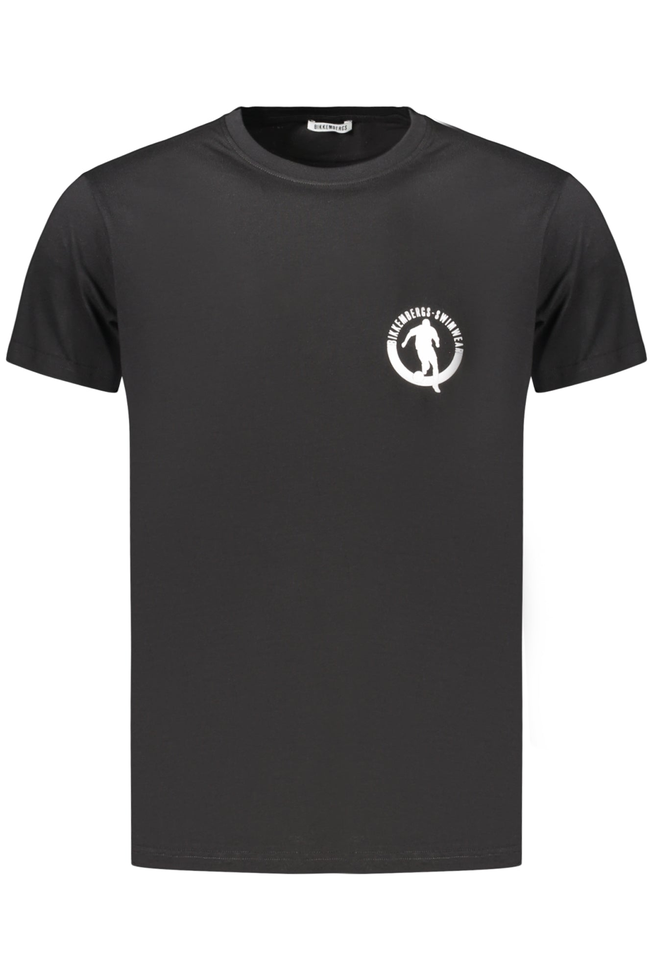BIKKEMBERGS Herren Kurzarm-T-Shirt Schwarz