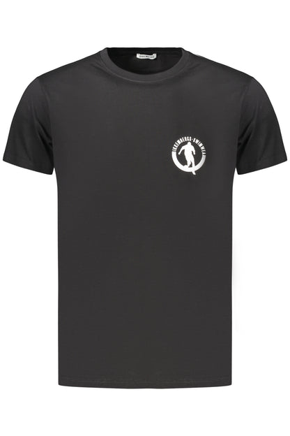BIKKEMBERGS Herren Kurzarm-T-Shirt Schwarz
