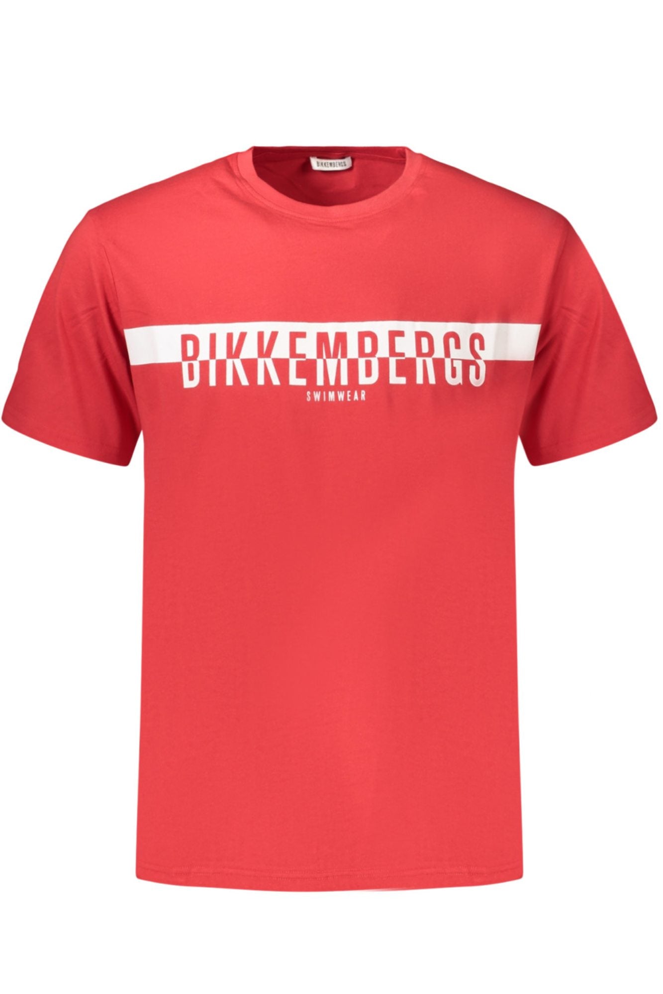 BIKKEMBERGS Herren-Kurzarm-T-Shirt, Rot