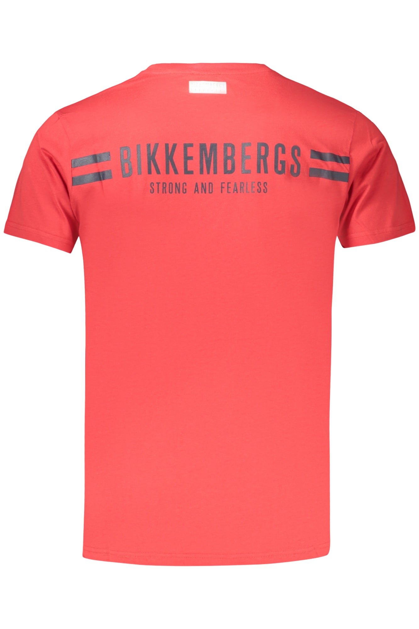 BIKKEMBERGS Herren-Kurzarm-T-Shirt, Rot