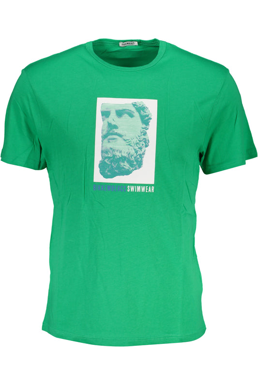BIKKEMBERGS GRÜNES KURZÄRMELIGES HERREN-T-SHIRT