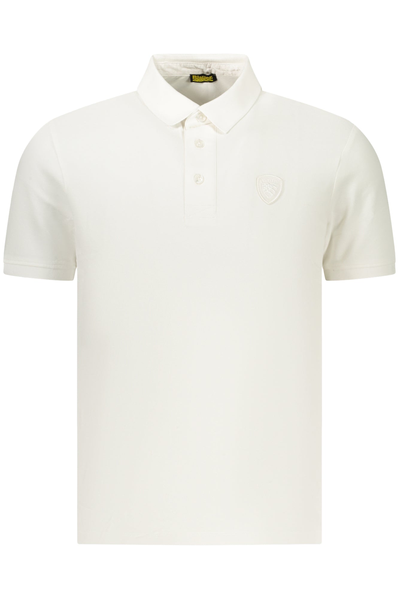 BLAUER APPAREL HERREN-POLOSHIRT MIT KURZEN ÄRMELN, WEISS