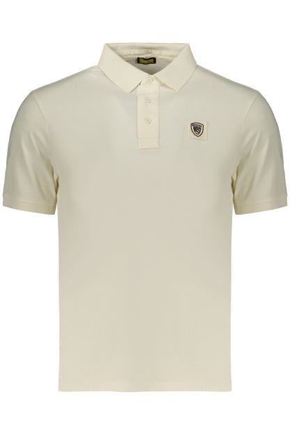 BLAUER APPAREL HERREN-POLOSHIRT MIT KURZEN ÄRMELN, WEISS