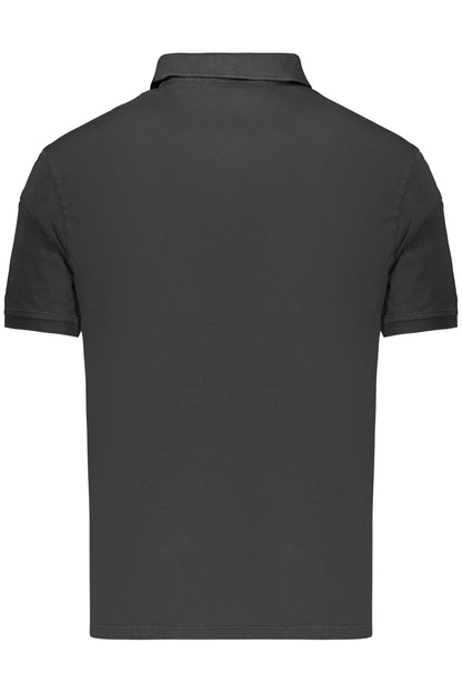 BLAUER APPAREL Herren-Poloshirt mit kurzen Ärmeln, Schwarz