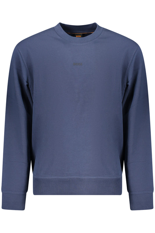 BOSS Herren-Sweatshirt mit Reißverschluss, blau