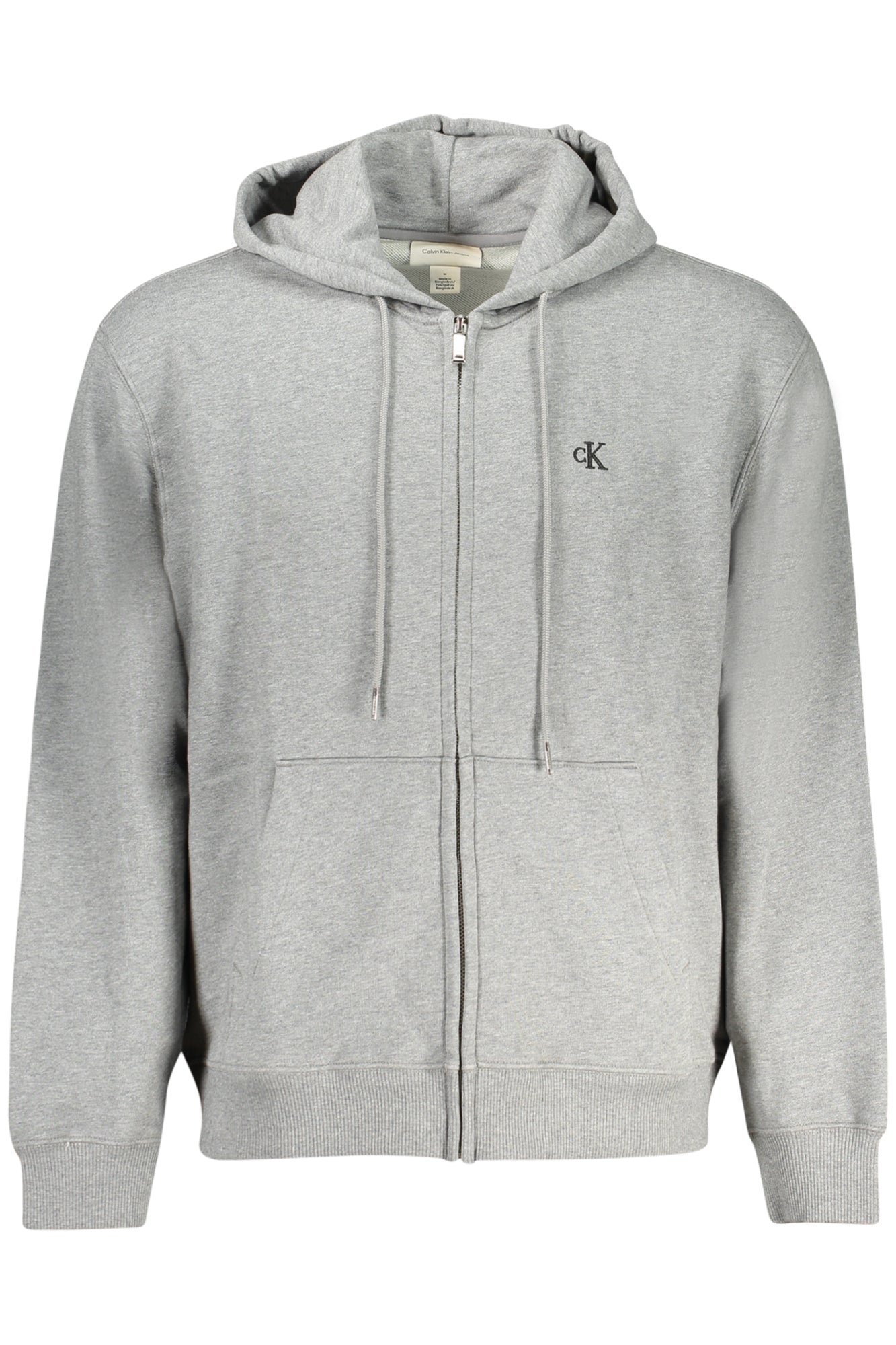 CALVIN KLEIN Herren-Sweatshirt mit Reißverschluss, Grau