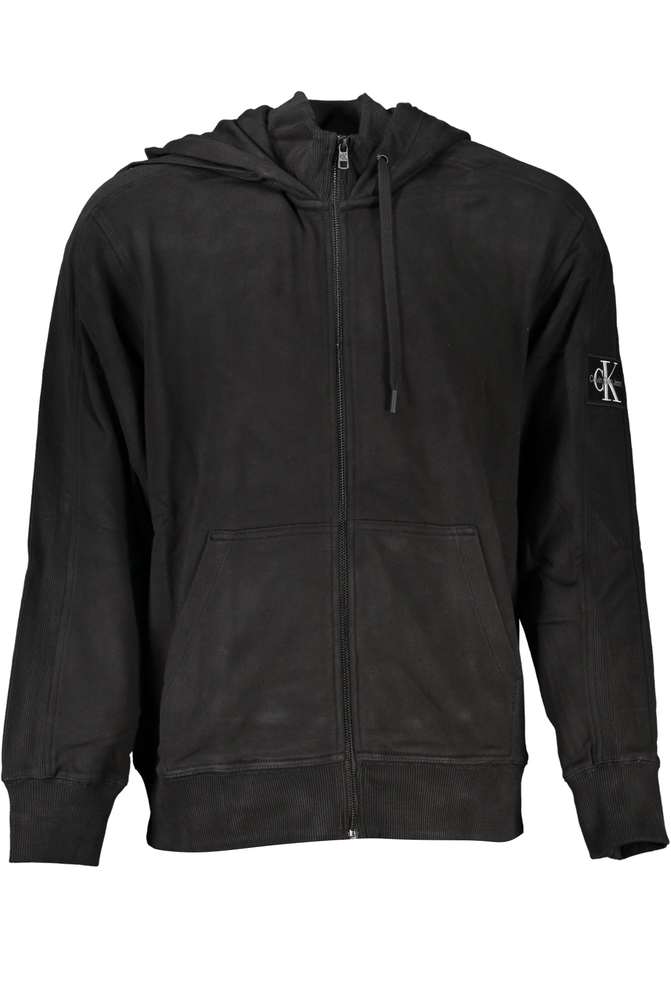 CALVIN KLEIN HERREN-SWEATSHIRT MIT SCHWARZEM ZIP