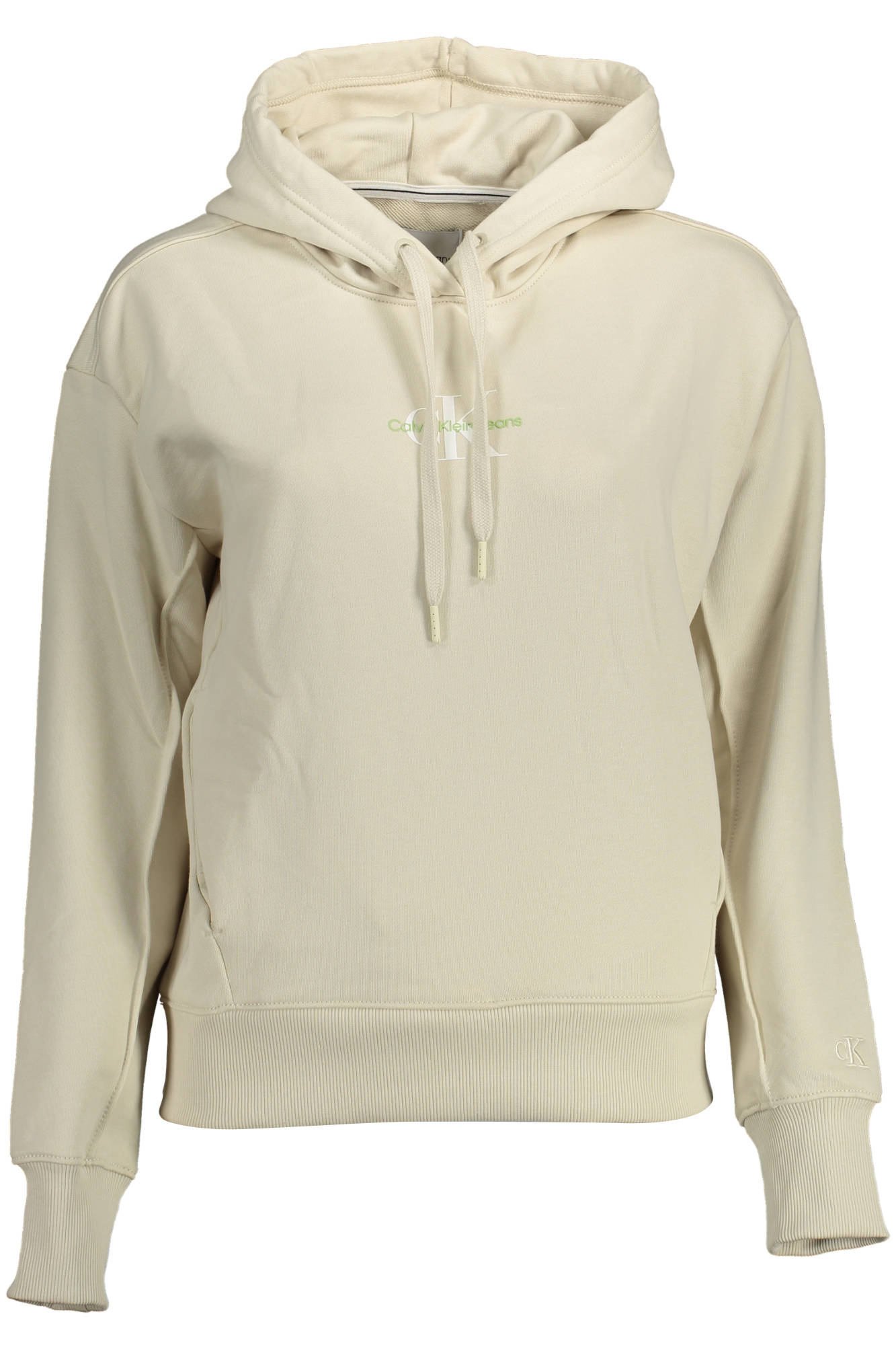 CALVIN KLEIN SWEATSHIRT OHNE REISSVERSCHLUSS DAMEN BEIGE