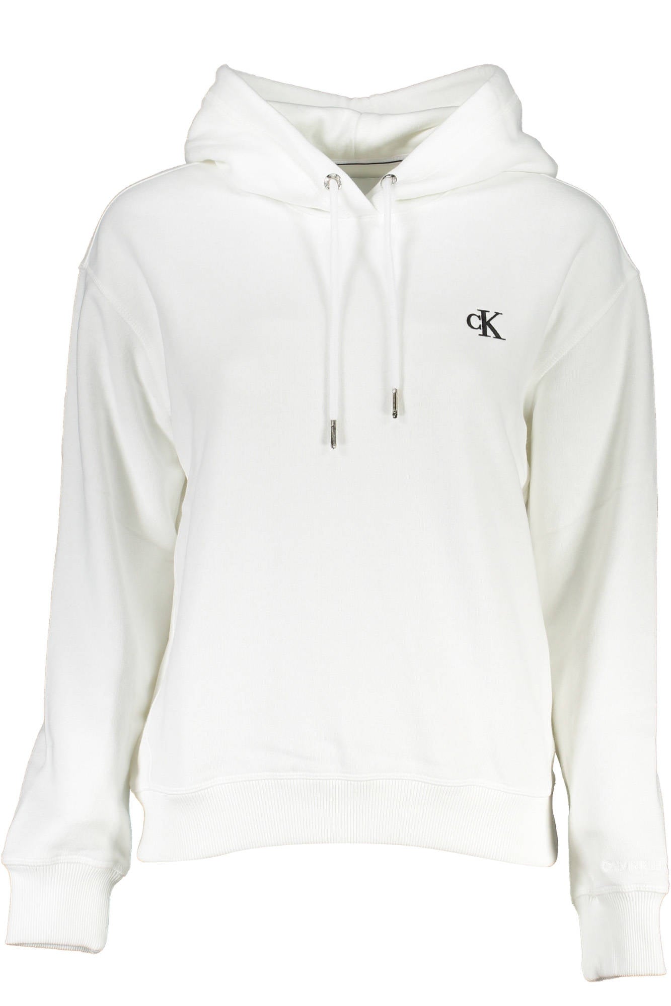 CALVIN KLEIN DAMEN-SWEATSHIRT MIT REISSVERSCHLUSS WEISS