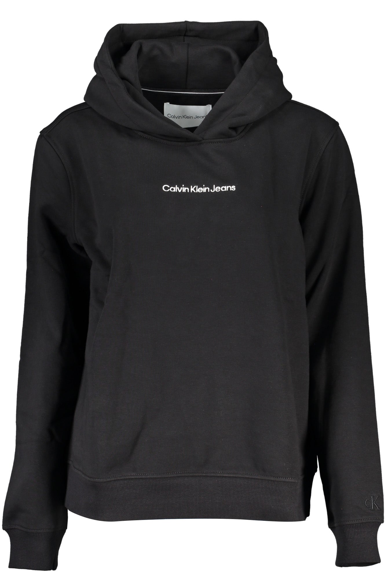 CALVIN KLEIN DAMEN-SWEATSHIRT MIT REISSVERSCHLUSS SCHWARZ