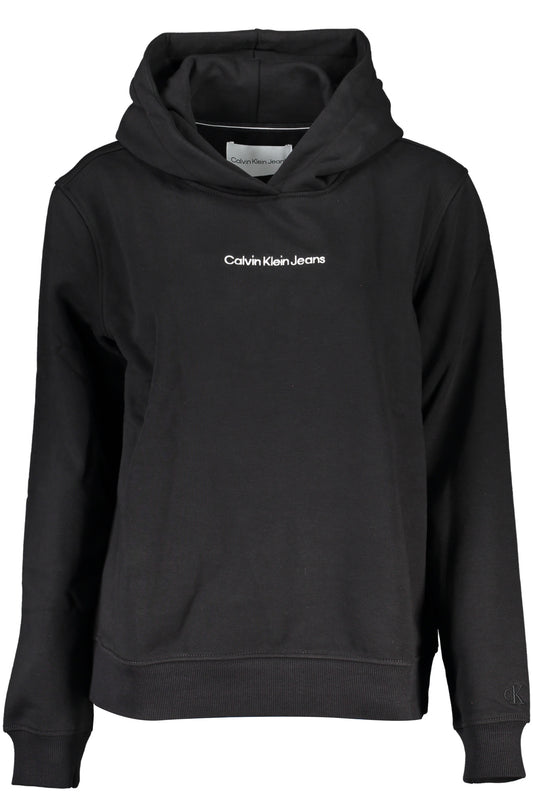 CALVIN KLEIN DAMEN-SWEATSHIRT MIT REISSVERSCHLUSS SCHWARZ