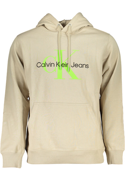 CALVIN KLEIN BEIGES SWEATSHIRT MIT REISSVERSCHLUSS FÜR HERREN