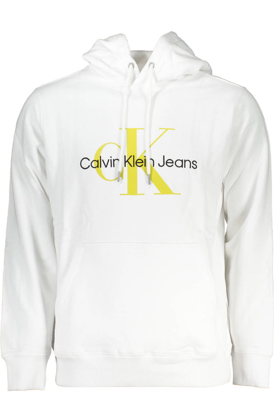 CALVIN KLEIN WEISSES SWEATSHIRT FÜR HERREN MIT REISSVERSCHLUSS