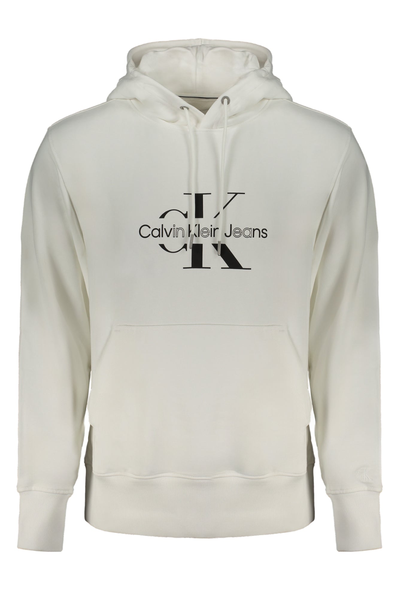 CALVIN KLEIN WEISSES SWEATSHIRT FÜR HERREN MIT REISSVERSCHLUSS